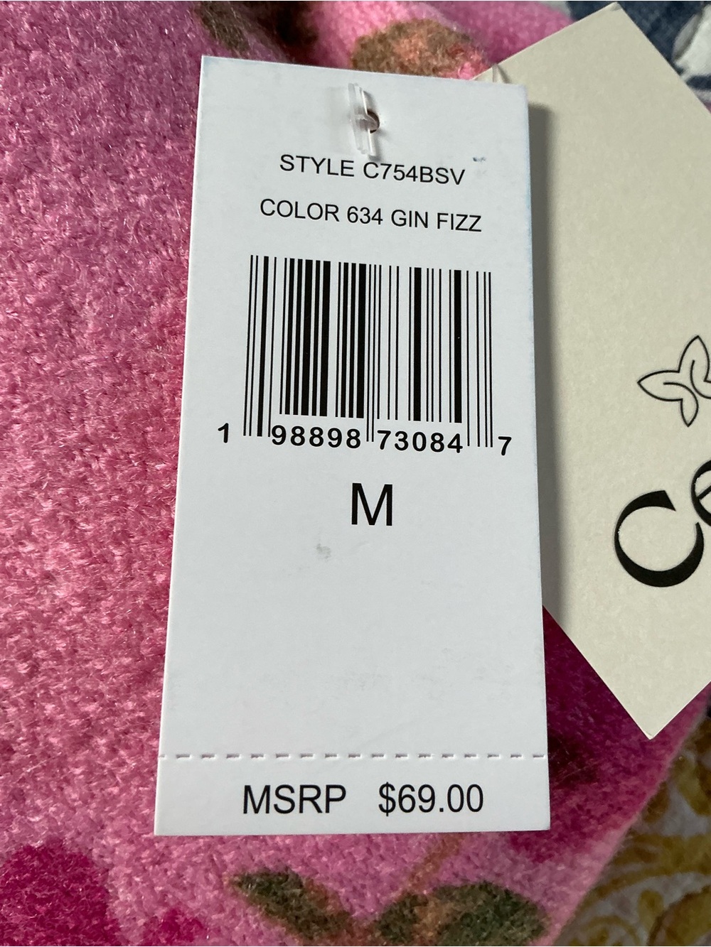 NWT Cece Floral Sweater Size M - Picture 6 of 7